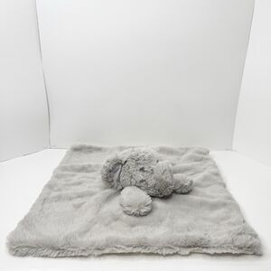 Kellytoy Gray Elephant Luxe Plush Baby Lovey Security Blanket Rattle Soft Fuzzy